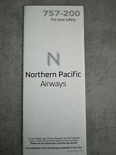 Northern Pacific Airways Boeing 757-200 safety card RARE picture