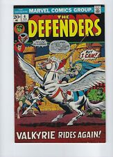 Defenders #4 Marvel 1973  Flat tight and glossy VF+ 1st Barbara Norris Valkyrie picture