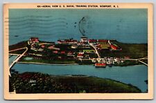 Newport RI US Naval Training Station Birds Eye Aerial View 1942 Number 101 picture