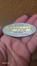 Vintage AIR FRANCE Airlines Badge Pin Brooch CHEF AVION Scarce Airplane Oval picture