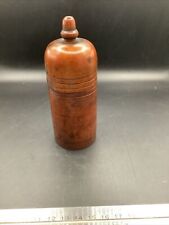 Antique Japanese Sapolin  wooden Hand Turned jar with lid picture