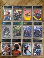 12x SLABS - 2009 Marvel Rittenhouse Spiderman X12 TCG Graded Cards.    NOT TAG picture