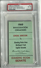 1969 President Richard Nixon USA Invite Inauguration SRO Senate Ticket Stub PSA picture