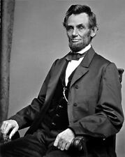 16th US President ABRAHAM LINCOLN Glossy 5x7 Photo 1864 Historical Print Poster picture