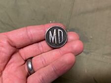ORIGINAL WWI US ARMY M1917 TUNIC MARYLAND NATIONAL GUARD COLLAR DISC INSIGNIA picture