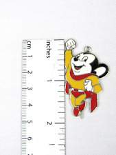 Mighty Mouse Enamel Charm Keychain Pin - Terrytoons - Vintage picture