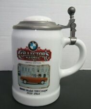 BMW Collectors Series Limited Porcelain Lidded Beer Stein Model 700 Coupe #0982 picture