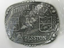  National Finals Rodeo Hesston 2004 NFR Adult Cowboy Buckle, Vintage, Orig. Pkg. picture