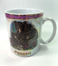 Juneau Alaska Black Bears Coffee Mug Happy Family Black Bears 10oz Souvenir B43 picture