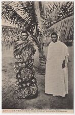 Angola Loanda Africa Christian Helper Teacher and Bible Woman Collotype Postcard picture