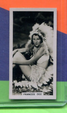1938 CARRERAS LTD CIGARETTES FILM STARS SERIES 2 #14 FRANCES DEE TOBACCO CARD picture