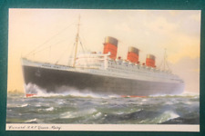 Vintage Cunard R.M.S. Queen Mary Post Card Unposted Divided Back, picture