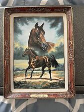 Franklin Mint American Standardbred Horse Porcelain Plaque picture