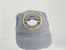 Alaska Wilderness Express Conductors Stripe Cap Hat Embroidered Child Size picture
