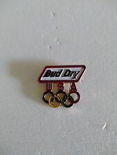 VINTAGE OLYMPIC SPONSOR ANHUESER BUSCH BUD DRY USA LAPEL PIN HAT RARE COLLECTABL picture