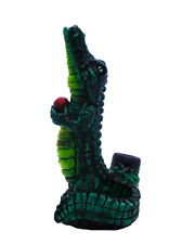 Green Alligator Handmade Tobacco Smoking Hand Pipe Animal Reptile Crocodile Gift picture