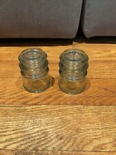Lot Of 2 Armstrong No3 Clear Glass Insulator 1964 VTG Awesome Shape picture