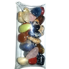 3oz Tumbled Natural colorful mixed Gemstone box of gems picture
