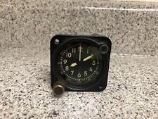 Waltham Type A-13A-1 Mechanical Aircraft Clock US Military 8-Day Non Working picture