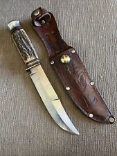 Vintage, BG Cutlery, Stag, Solingen Germany, Nice size, Orig. Sheath picture