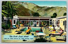 Park Lane Hotel Showing Mountain Palm Springs California CA Postcard picture