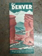 vintage See Denver Brochure Tourist Guide Booklet (LL) picture