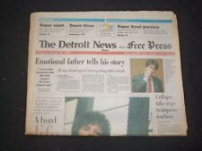 1995 JAN 28 DETROIT NEWS/FREE PRESS NEWSPAPER - GREG MESSENGER STORY - NP 7722 picture
