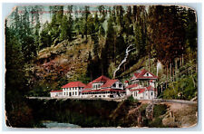 1913 Big Building at Shasta Route Shasta Springs California CA Postcard picture