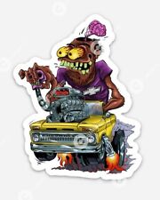 Classic Chevy Truck MAGNET - Ratfink Style Chevrolet Hot Rod Rat Fink Car Show picture