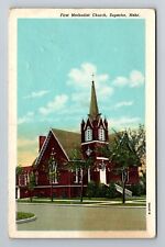 Superior NE-Nebraska, First Methodist Church, Antique Vintage Souvenir Postcard picture