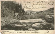 Postcard Montana Source Missoula Water Supply Rattlesnake Creek Dam Bridge 1906 picture
