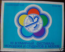 RUSSIA USSR MOSCOW 1985 YOUTH STUDENTS FESTIVAL SET 28 MATCHBOX  MATCHES RARE picture