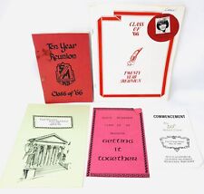 Vtg South Milwaukee High School 1966 Reunion Pamphlets BF22 picture