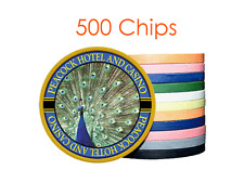 500 Custom Poker Chips : Both sides printed in Full Color with your designs  picture