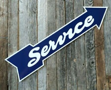 Garage Service Sign - Old Fashioned Arrow - Aluminum - New Retro Style Gas Decor picture