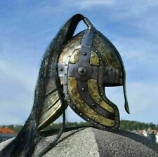 Helmet Medieval Knight Bogato Engraved Fantasy Norman Viking Helmet Replica picture