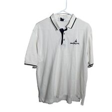 Vintage Walt Disney World Polo Shirt Men's Large White Short Sleeve WDW picture