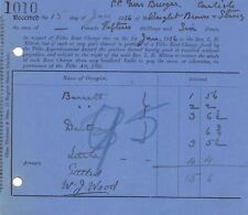 Tithe Rent Charge 1916 Payable to Rev L. D. Mitton Settled Receipt Ref 48749 picture