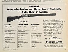 1972 VINTAGE PRINT AD - FRANCHI 12 GAUGE FALCONET - THE GREAT ALTERNATIVE picture