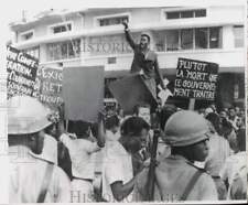 1960 Press Photo Demonstration Against Congo Premier Patrice Lumumba - lra73155 picture