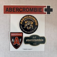 RARE Vintage Abercrombie & Fitch Stickers Christmas 1998 Set of 4 Collectibles picture