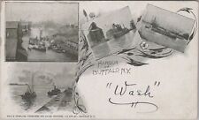 Multiview Harbor of Buffalo New York 1901 Pan American Expo PM Postcard picture