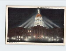 Postcard State Capitol Dome at Night Denver Colorado USA picture