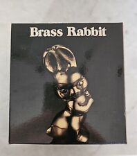 Vintage Leonard Solid Brass Bunny Rabbit Easter Figurine . Original  Box picture
