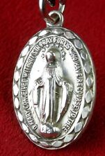 Carmelite Nun's RARE Sterling Silver Catherine Labouré Catholic Miraculous Medal picture