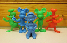 Disney Louis Marx figures lot of 5: Mickey Mouse, Donald Duck, Minnie, Dopey picture