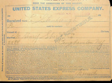 1909 United Stated Express Company Receipt -E11-F picture