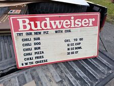 vintage advertising Budweiser beer  restaurant plastic sign 1960’s 1970’s sign picture