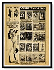 Warren Publishing Posters Print Ad Vintage 1975 Vampirella #44 Comic Book Page picture