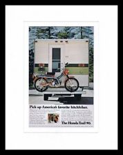 ORIGINAL Vintage 1972 Honda Trail 90 11x14 Framed Advertisement picture